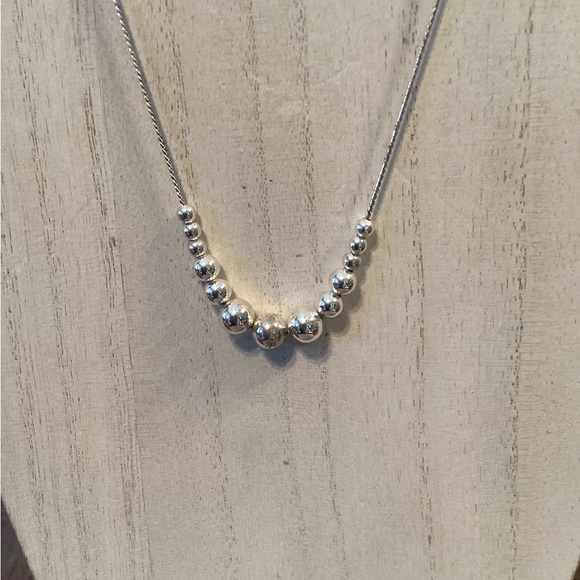 Silver Beaded Choker - Picture 4 of 5